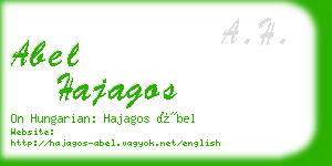 abel hajagos business card